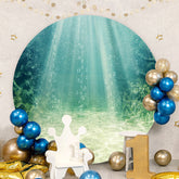 Aperturee - Circle Green Seaweed And Sea Summer Backdrop